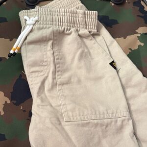 Caterpillar Boys Tan Elastic Drawstring Waist Shorts
